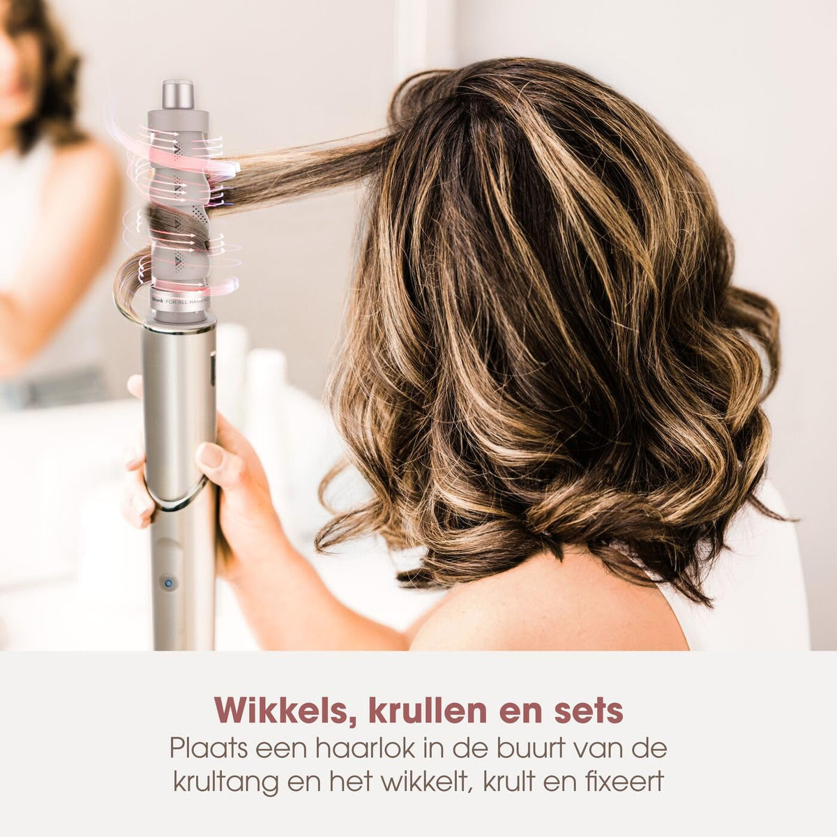 Airstyler En Haardroger – Föhnborstel – Krulborstel – Multistyler – Haarstyler – Champagne – 5 Stylingmogelijkheden – 2 Automatische Krullers