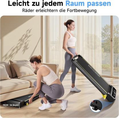 Loopband – Walking Pad – Treadmill – Fitnessband – Inklapbare Loopband – 3-in-1 Helling Tot 8% – Max Belastbaar 140 kg