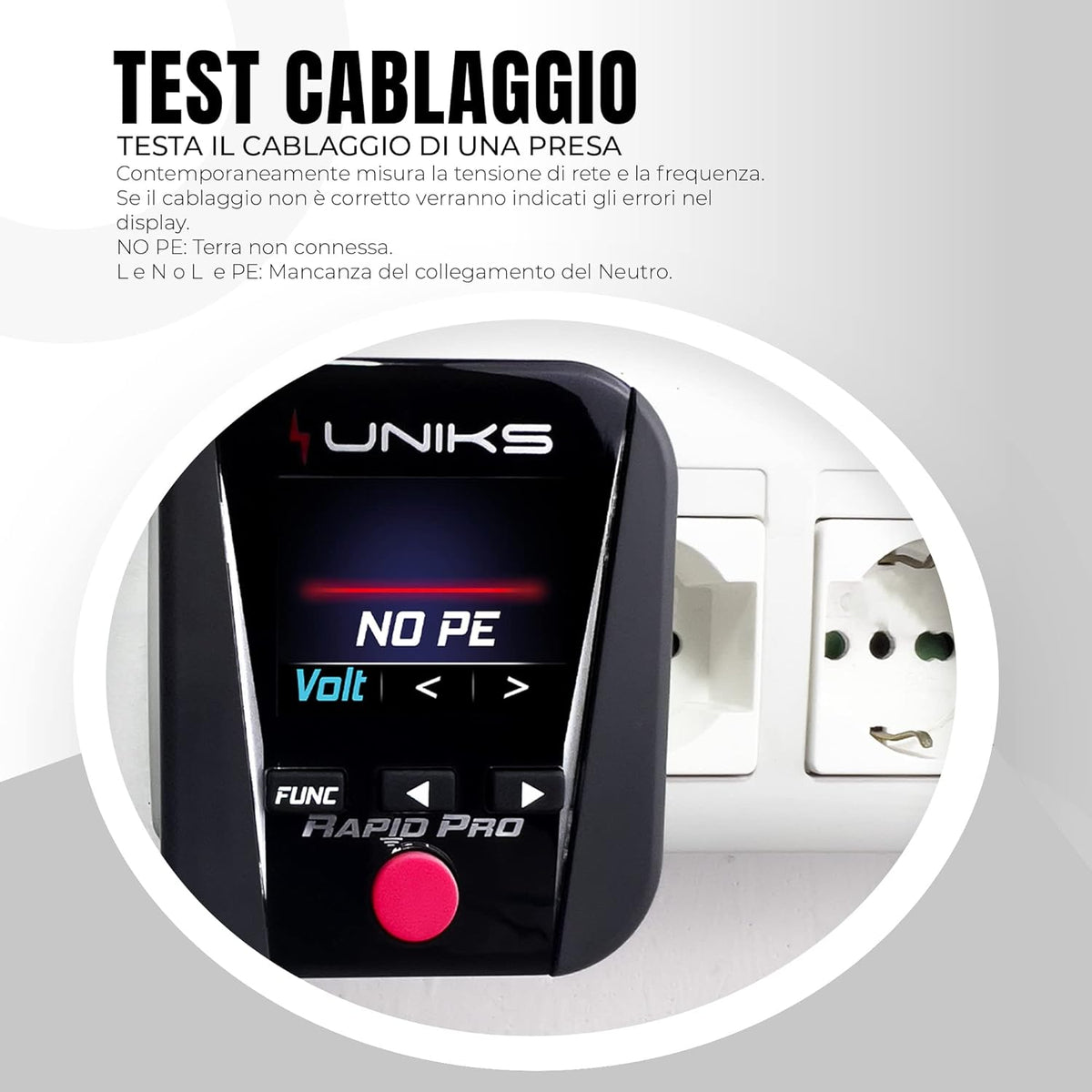 Uniks Multifunctioneel in zakformaat voor de inspectie van elektrische installaties - RAPIDPRO