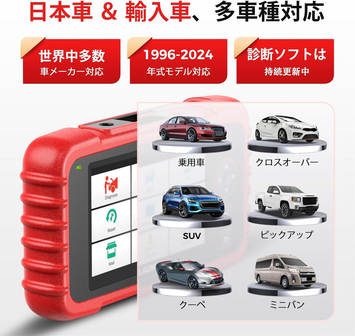 LAUNCH CRP123X Plus OBD2 Auto-diagnose, diagnosescanner met alle systeemdiagnoses, olie-/SAS-/versnellingsset, AutoVIN, batterijniveaumonitor, gratis updates