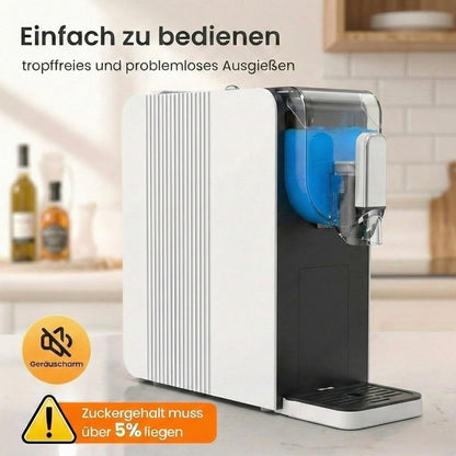 Professionele 6-in-1 slush-machine met intelligente receptuurherkenning, 2 liter inhoud, touchscreen, turbo-koeling, geen ijs nodig, automatische reiniging, perfect voor cocktails