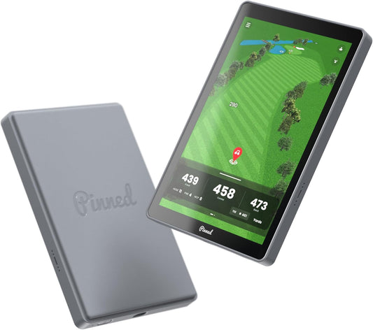 Pinned Golf Het Caddie draagbare golf GPS-apparaat - in zonlicht leesbaar 8 inch scherm, 45.000+ banen, waterdicht, touchscreen golf GPS-handheld met geavanceerde analyse, geen kosten