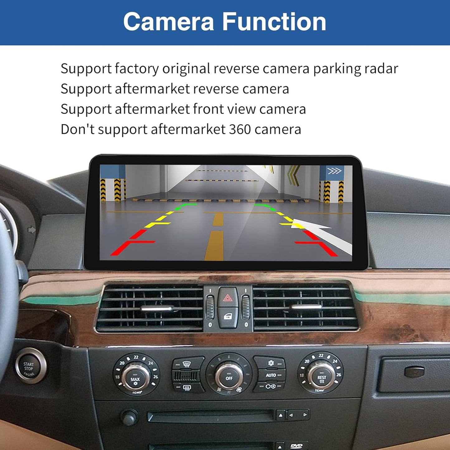 12,3 Inch Autoradio Touchscreen – Autonavigeerplaatje – Multimedia Display – Auto Entertainment Scherm – Digitale Radio Interface – Draadloze CarPlay & Android Auto – HD Resolutie 1920x720 Pixels