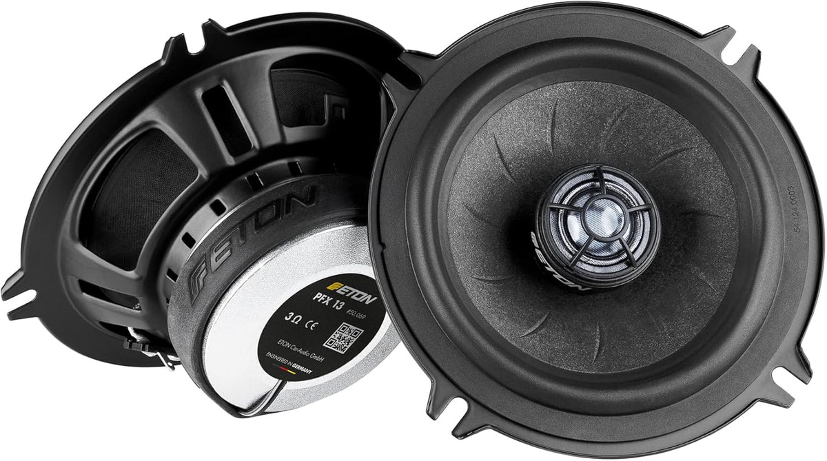 ETON PFX 13 - geluidssterk 13 cm / 5 inch coaxiaal systeem, autoluidspreker voor voor- of achterkant, geluidssysteem met 90 watt, ook geschikt voor campers, bussen, bestelwagens, 1 paar