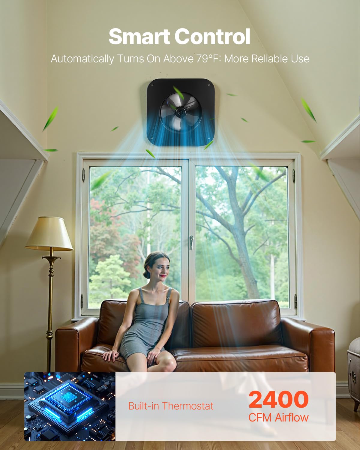 Ventilator op Zonne-Energie – Dakventilator – Zolderventilator – Afzuigventilator – Afvoerventilator – 35 W MPPT Regelaar – 67.960 L/min Luchtstroom