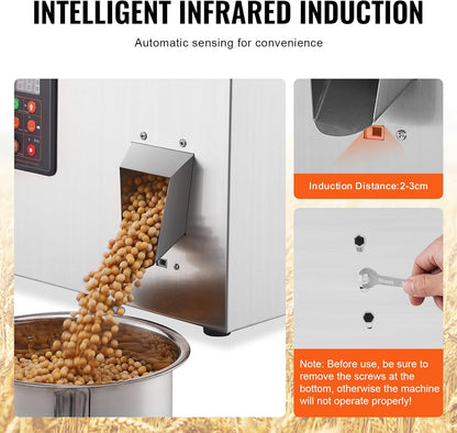 Poederdoseermachine – Automatische Dosering – Poedervuller – Zakjesvuller – Kruidendoseermachine – Nauwkeurige Weegfunctie – Foodgrade RVS 304