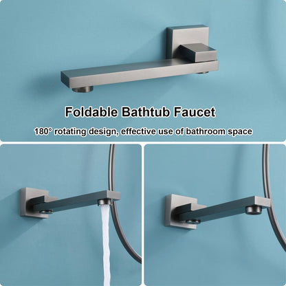 Douchekraan – Douchemengkraan – Thermostaatkraan – Doucheset – Regendouche – Geborsteld Goud – Thermostatisch Met 40°C Instelling – Inclusief 30x20 cm Regendouche