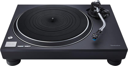 Technics SL-100CEG-K Direct Drive Draaitafel Systeem met AT-VM95C Cartridge, Auto Lifter, Kernloze Motor, Vinylspeler met 3 Snelheden, Zwart