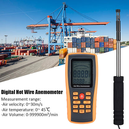 Digitale Anemometer LCD Draagbare Windsnelheid En Temperatuur Meter GM8903 Met Handleiding En Sensor Voor Plank Zeil