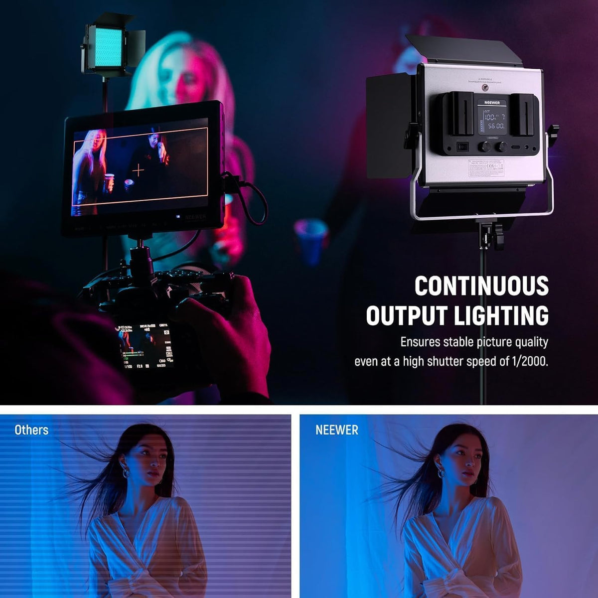 RGB LED Studio-lamp Met Statief – Videolamp – Fotolamp – Lichtpaneel – Verlichtingsset – 50 W – CRI 97+