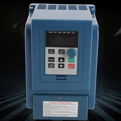 Garosa Frequentieomvormer 4KW, AC 380V 3-Fase VFD Snelheidsregelaar, Digitaal Display, Waterdicht, 12A, voor CNC-Frezen