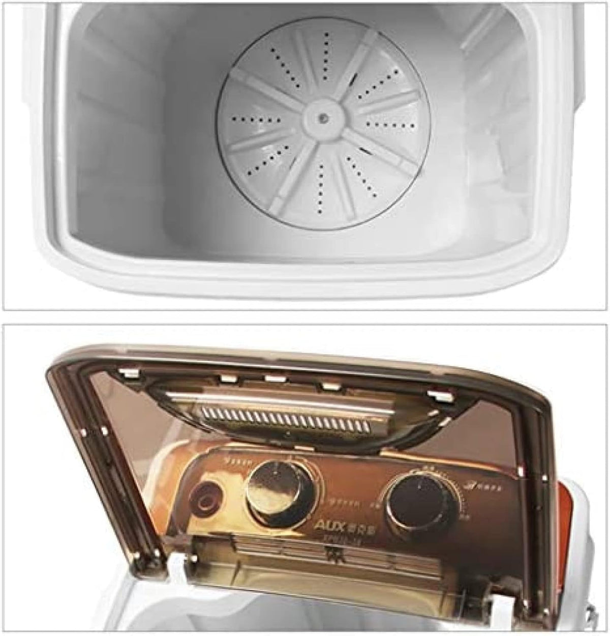 Kleine Wasmachine – Mini Wasmachine – Compacte Wasmachine – Semi-Automatische Wasmachine – Student Wasmachine – Antibacteriële UV-Lichtfunctie – Milieuvriendelijke PP-Trommel 3 kg