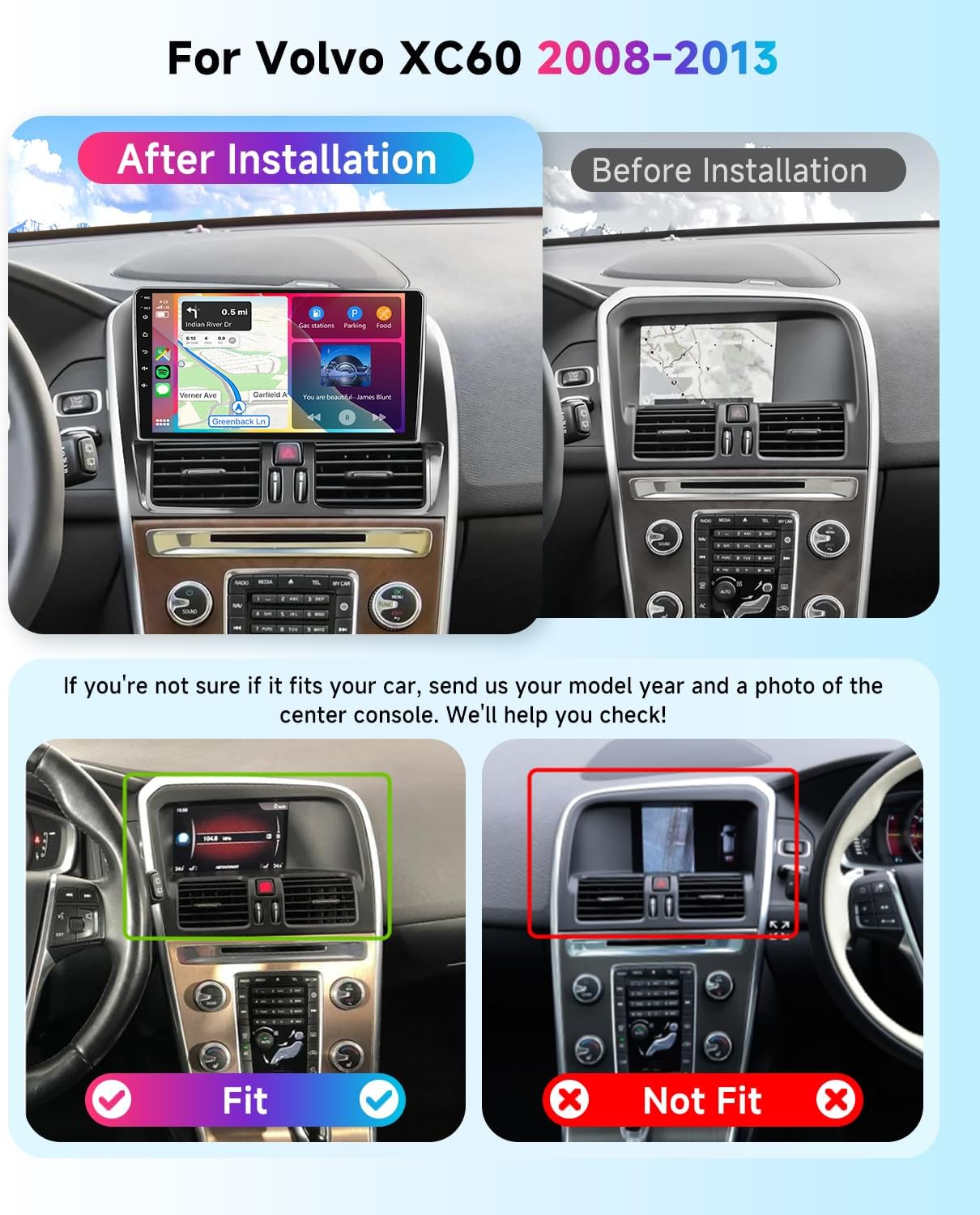 Autoradio – Multimedia Systeem – Car Stereo – Android Radio – 9 Inch Touchscreen – Android 15 Systeem – Draadloze CarPlay & Android Auto – GPS Navigatie Met Wi-Fi