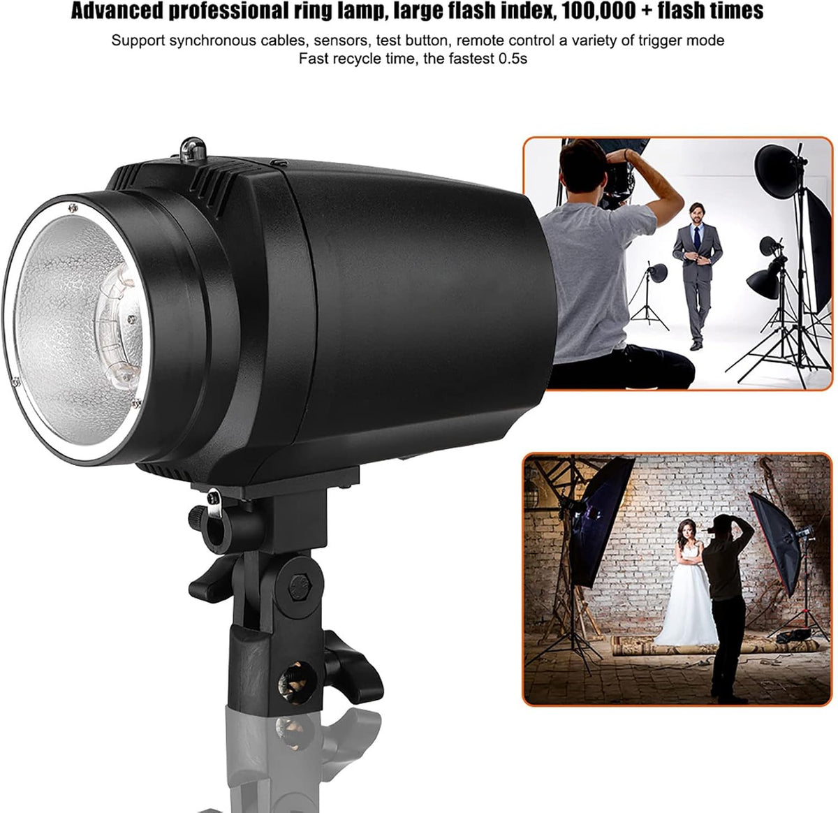 Photo Studio Strobe Flash Light Monolight GY 180 180W 5500K GN38 Mini Fotografie Studio Strobe Photo Flash Light Black