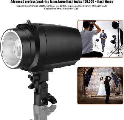 Photo Studio Strobe Flash Light Monolight GY 180 180W 5500K GN38 Mini Fotografie Studio Strobe Photo Flash Light Black