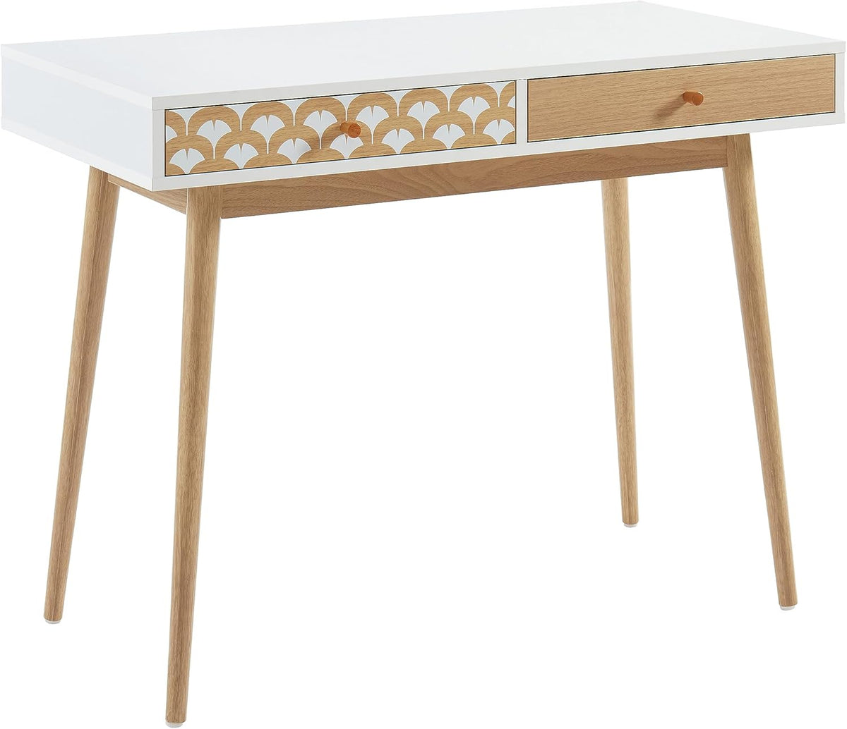 BAÏTA - Bureau Utah wit en eikeneffect, 100 cm