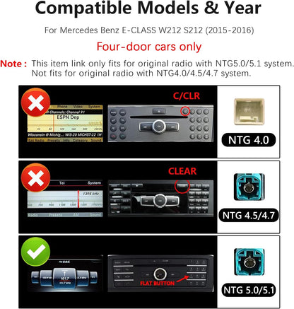Carplay Autoradio – Multimedia Systeem – Touchscreen Radio – Android Auto Stereo – Ultra Schmal 12,3 Inch – Dual Systeem Linux 5.0 – Geschikt Voor Mercedes Benz E Klasse 2015-2016