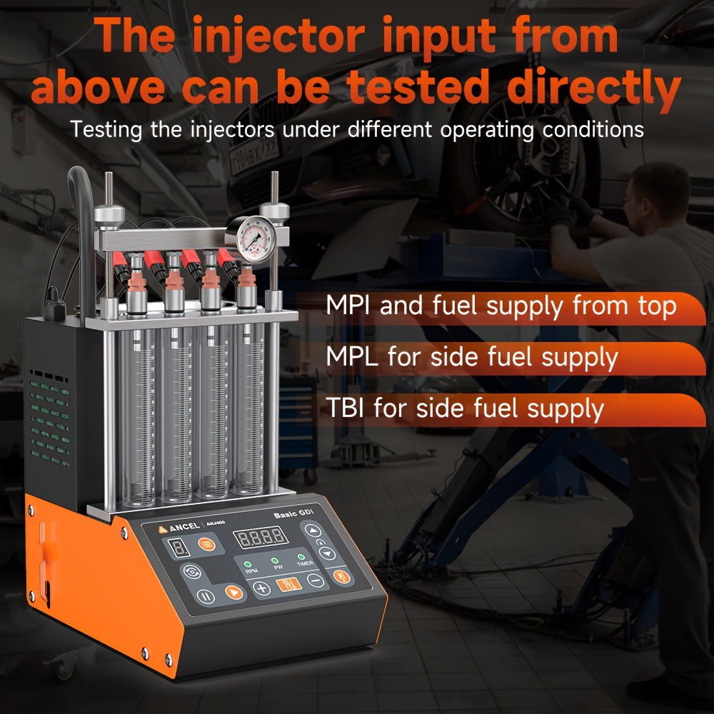 Brandstofinjectorreiniger – Injector Cleaner – EFI Cleaner – Injectorspoeler – Motorreiniging – 4-Cilinder Benzinemotor – Soundwave Technologie – Eenvoudige Installatie
