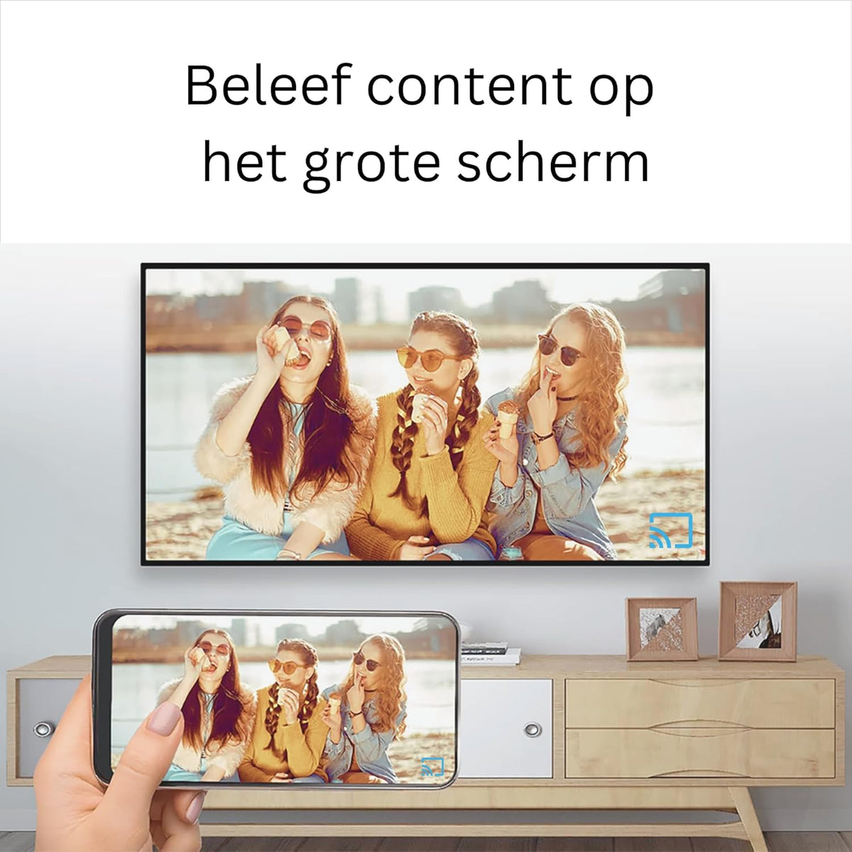 GX1 Android TV Box 4K Google TV 14 [4GB RAM & 32GB Opslag] – Mediaspeler Streaming met AI-Upscaling, HDR10+ & 3D Audio, WiFi 6, LAN, 2x USB