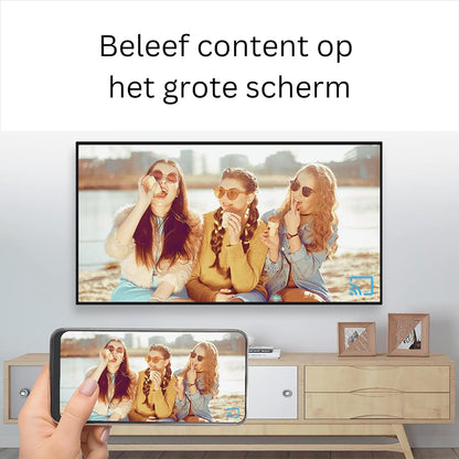 GX1 Android TV Box 4K Google TV 14 [4GB RAM & 32GB Opslag] – Mediaspeler Streaming met AI-Upscaling, HDR10+ & 3D Audio, WiFi 6, LAN, 2x USB