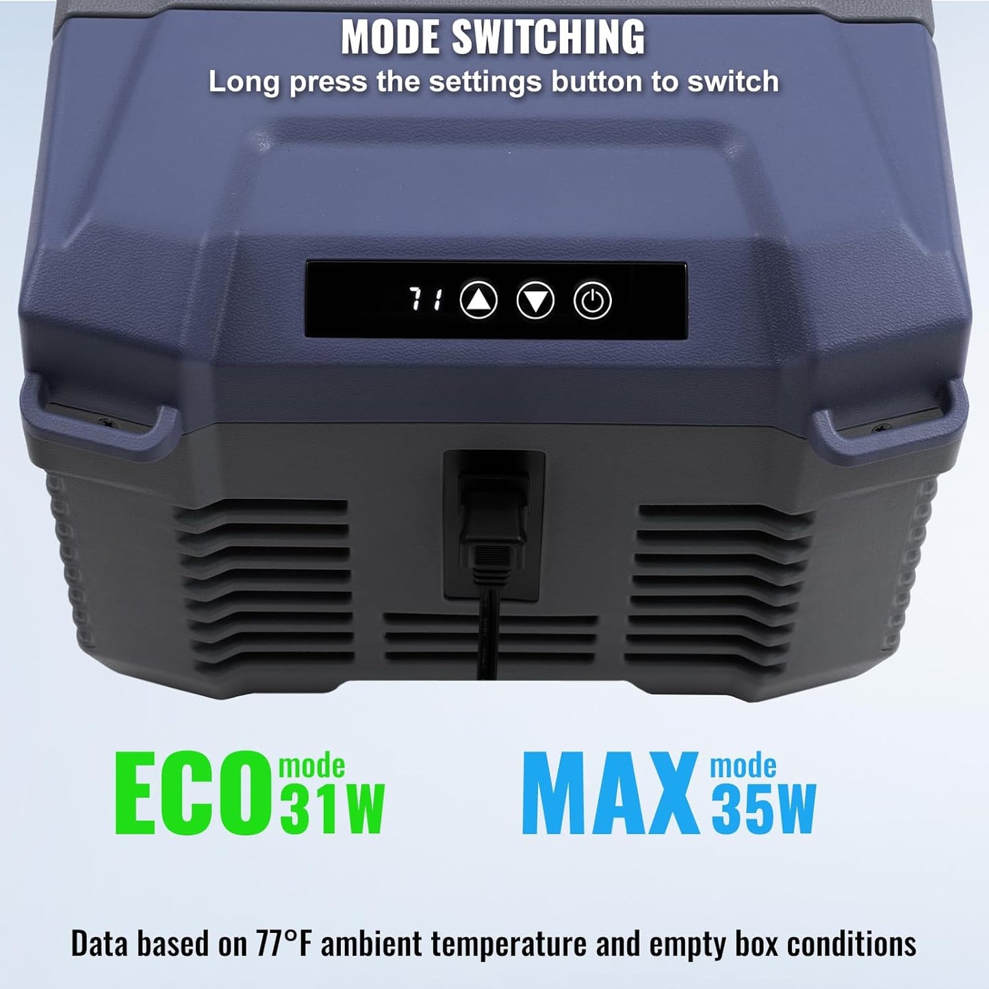 Draagbare Compressor Koelkast – Auto Koelbox – Autokoelkast – Camper Koelkast – Camping Koeler – 9 Liter – 12/24V DC En 100 Tot 240V AC