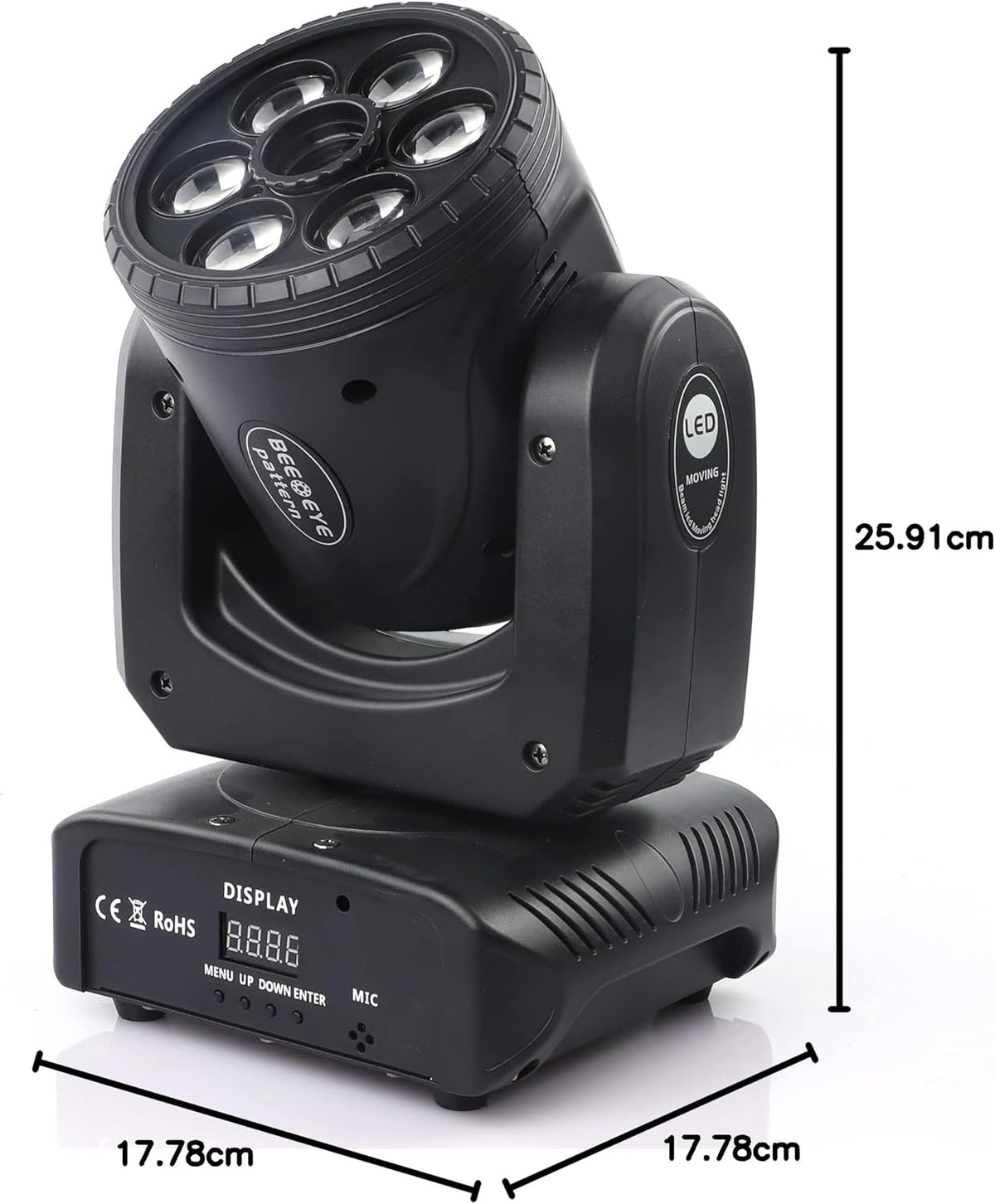 Moving Head LED 120W disco licht DMX512 RGBW DJ lichten voor disco party licht club bar strobe podiumlicht lichteffect 8 patronen 8 kleuren