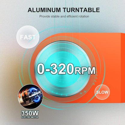Verbeterde elektrische keramische schijf met lcd-display, 25 cm, 350 W, keramische klei, dubbele bediening