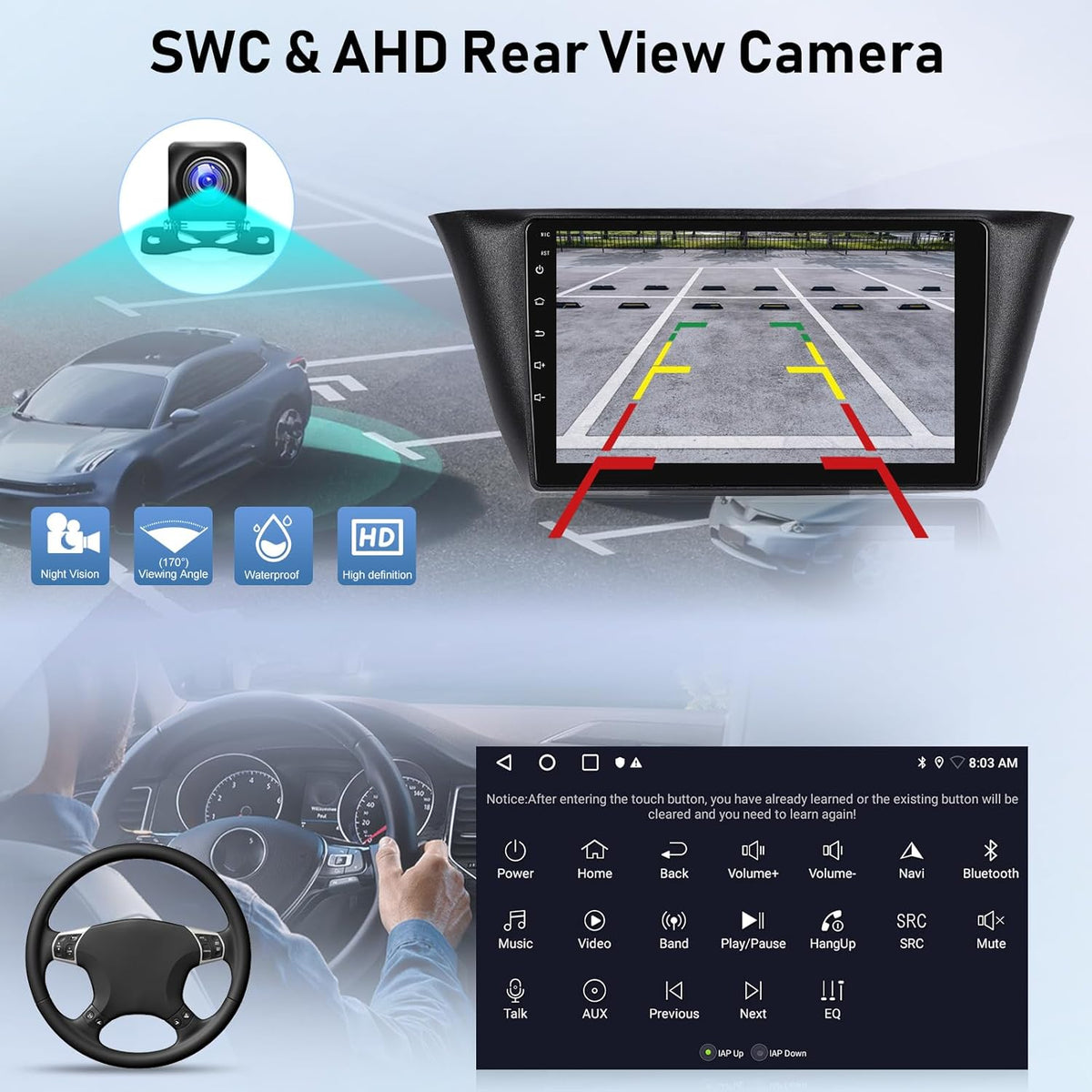 Autoradio Iveco Daily – Android Autoradio – Multimedia Systeem – Car Stereo – Auto Headunit – Draadloze CarPlay & Android Auto – 9 Inch Gesplitst Scherm & HD Achteruitrijcamera