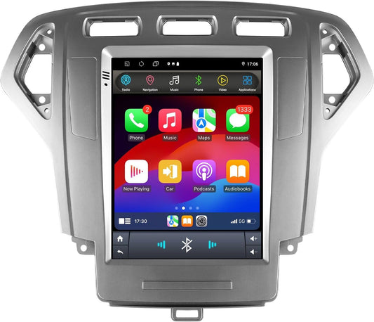 Ossuret Autoradio voor pour Ford Mondeo MK4 /Galaxy (2007-2011) (alleen automatische airconditioning), 9,7 Inch Android 13 Touchscreen 2+32GB GPS Navigatie met Carplay Android Auto Stuurwielbediening
