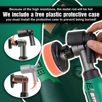 BATOCA S6 Mini Auto Polijstmachine,Accu Polijstmachine voor Detailing,25mm/75mm Koplamp Polijst Machine Set,Roterende&Excentrische polijsten,6 Snelheden 1000-5000PRM,Multifunctioneel Polijsten