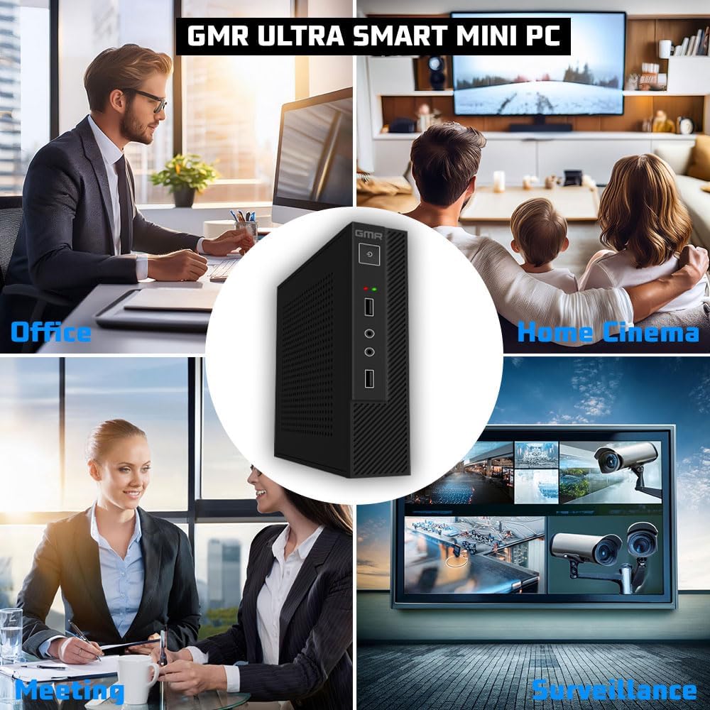 Intel Office PC Compleet met toetsenbord en muis, Intel i7, 32 GB RAM, 1000 GB SSD, DVD-brander, kaartlezer, WiFi 600 en Bluetooth 5, USB3, Windows 11 Pro