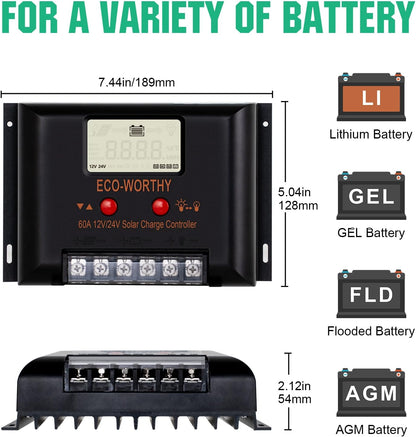 Flexibele Zonnepanelen Set – Zonnepanelenset – Zonnepanelensheets – Zonnepaneel Kit – 12V Zonnepaneel – 780 Watt Totaal – 60A Laadregelaar – Lichtgewicht Buigbaar