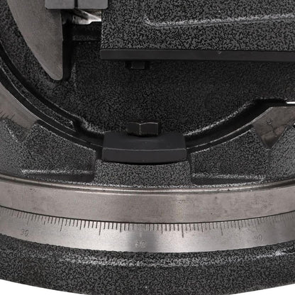 Bankklem – Bankschroef – Werkbankklem – Machineklem – Tafelbankschroef – 2-Assig Kantelbaar – 100 mm Bekbreedte – Gietijzer