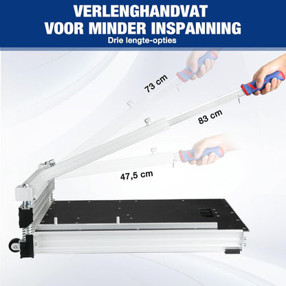 Laminaatvloersnijder – Laminaatsnijder – Vloersnijder – Parketsnijder – Vinylsnijder – 340 Mm Snijbreedte – Verstelbare Snijhoeken 0°/22,5°/30°/45°