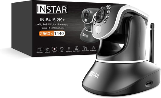 INSTAR IN-8415 2K+ POE/WLAN sw 14083 Wi-Fi IP CCTV camera 2560 x 1440p - black