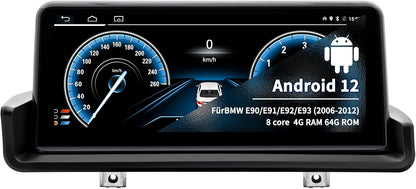 Autoradio BMW 3-serie – Android Autoradio – Multimedia Systeem – Navigatiesysteem – Touchscreen Radio – 10,25 Inch HD Scherm – 4G SIM & CarPlay Android Auto