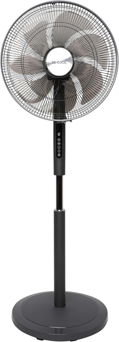 Staande Ventilator – Ventilator – Vloerventilator – Voetventilator – Statiefventilator – Zwart – 50 W DC-Motor – 24 Snelheden