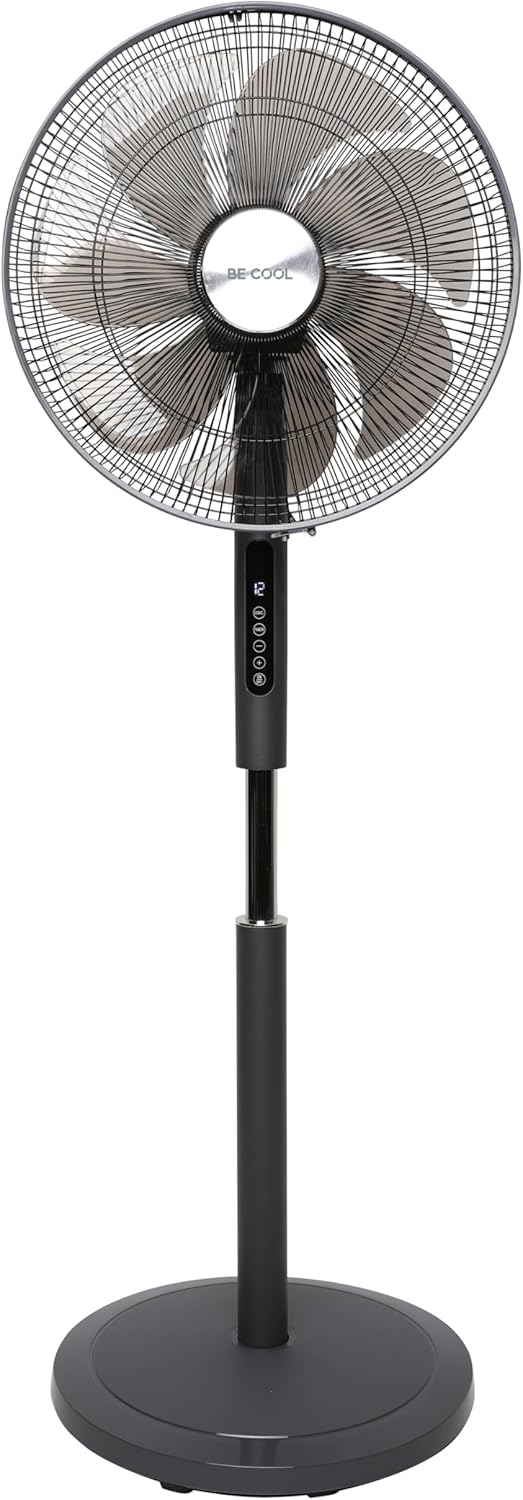 Staande Ventilator – Ventilator – Vloerventilator – Voetventilator – Statiefventilator – Zwart – 50 W DC-Motor – 24 Snelheden