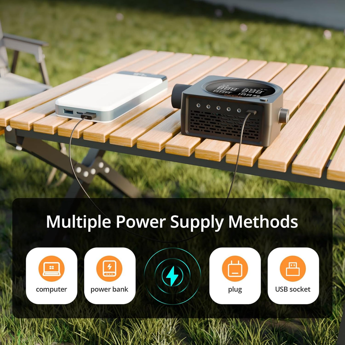 INKBIRD Wi-Fi 5GHz en Bluetooth Barbecue Temperatuurcontroller met 5 Probes, Automatische Barbecueventilator, Hoge en Lage Temperatuur Alarmen