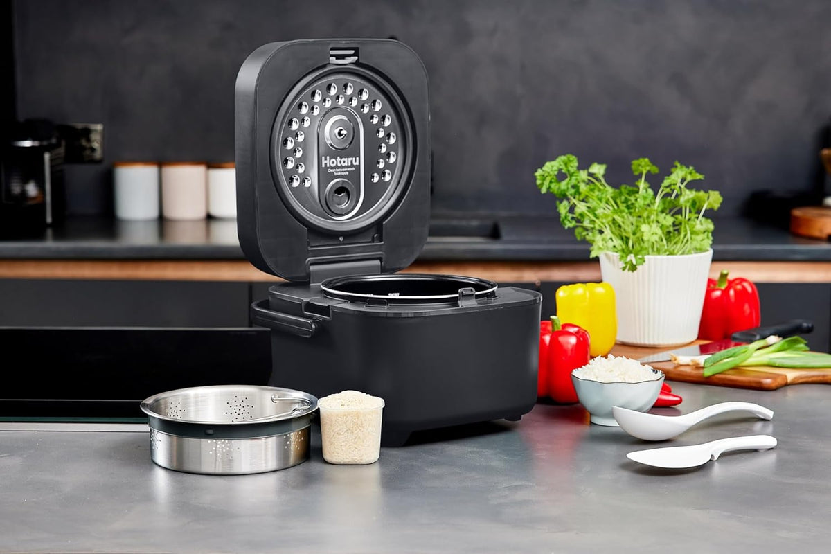 Inductie-Rijstkoker – Rijstkoker – Elektrische Rijstkoker – IH-Rijstkoker – Compacte Rijstkoker – 0,54 Liter Voor 1 Tot 3 Personen – 7 Rijststanden En 5 Multifunctionele Programma’s