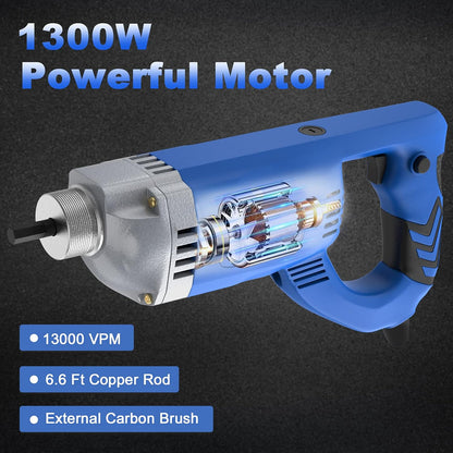 IMAYCC Betonschuiler, 1300 W, 220 V, 4300 omw/min, 2 m slanglengte van koper, betongereedschap