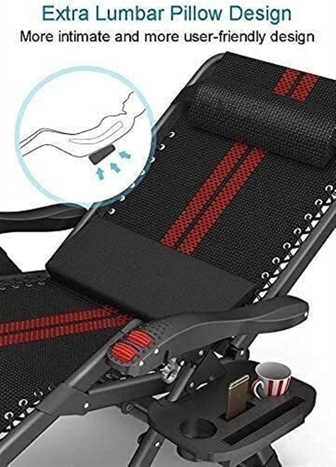 Folding Chair Sun Loungers Recliner Outdoor Chair,Garden Rocking Chair Relaxing Chair,Deck Chair,Cushion Covers Armchair - QUORE