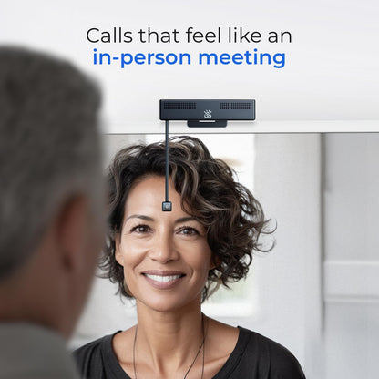 Pro 4K HD webcam met oogcontact, ruisonderdrukkende microfoon, plug and play USB voor Mac & PC zoom, Skype, teams, conferencing en videogesprekken