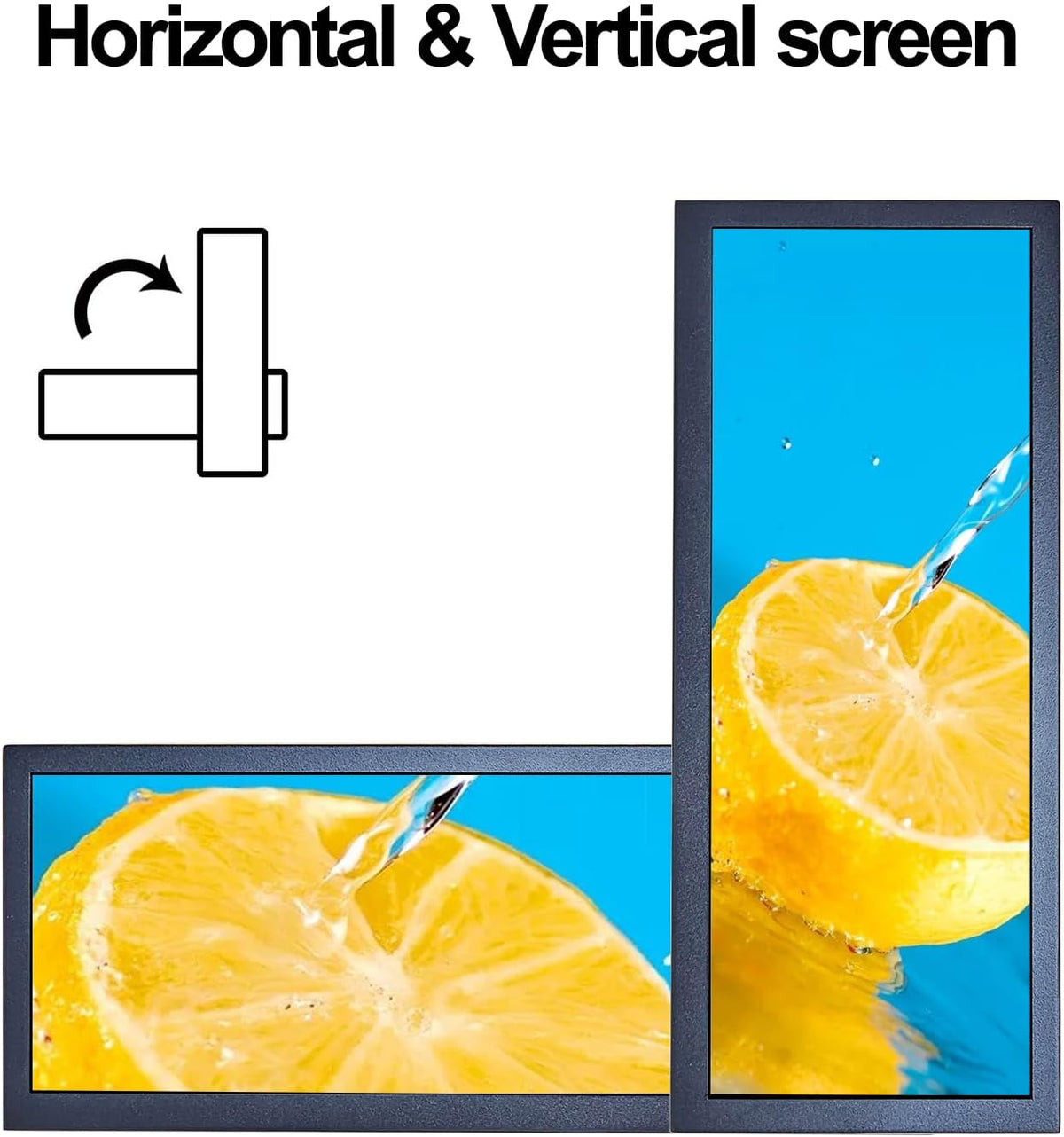 Uitgerekte LCD-monitor – Breedbeeldscherm – Reclamedisplay – PC-Behuizingsmonitor – DIY-Monitor – 12,3 Inch IPS 1920 x 720, 700 Nits – Android 11 Met Autoplay En Autocopy