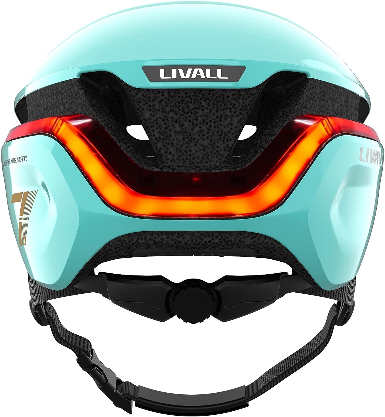 LIVALL EVO21 Smart Cycle Helm met Smart Lighting, 360 graden zichtbaarheid, valdetectie en SOS Alert, Mint, L (58-62cm)