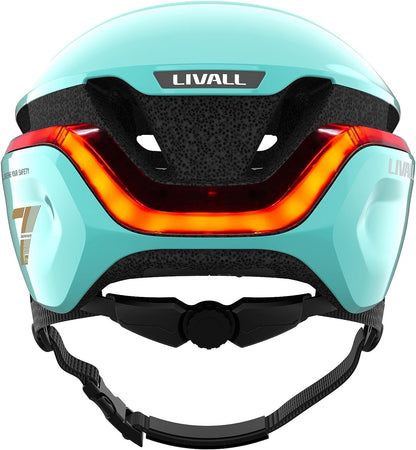LIVALL EVO21 Smart Cycle Helm met Smart Lighting, 360 graden zichtbaarheid, valdetectie en SOS Alert, Mint, L (58-62cm)