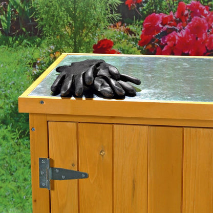 Melko Garden cabinet/tool cabinet with 2 doors, 75 cm × 40 cm × 90 cm (W x L x H) - QUORE