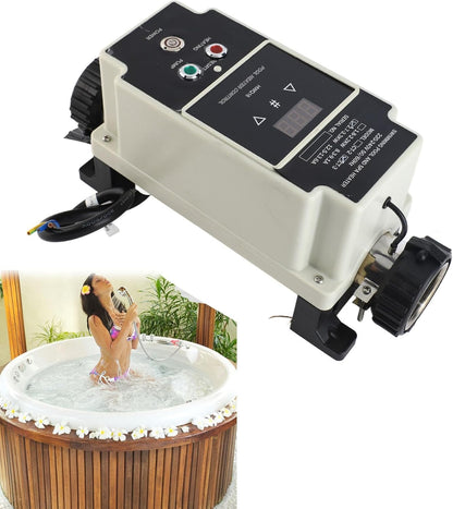 Zwembadverwarming – Zwembadverwarmer – Waterverwarmer – Spa Verwarmer – Bubbelbad Verwarmer – 220-240V – 2,7-3,3 kW – Digitaal Display