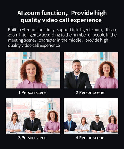 EagleBar Pro2 Videoconferentiecamera 4K ePTZ AI Face Tracking, luidspreker en conferentiemicrofoon, met afstandsbediening, compatibel met zoom/MS Teams of OBS-streaming