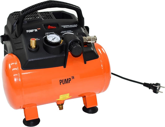 Compressor – Luchtpomp – Oppompapparaat – Pomp – Draagbare Compressor – Compact Formaat – 6 Liter Tank – 1200 Watt Motorvermogen – Maximaal 8 Bar Druk